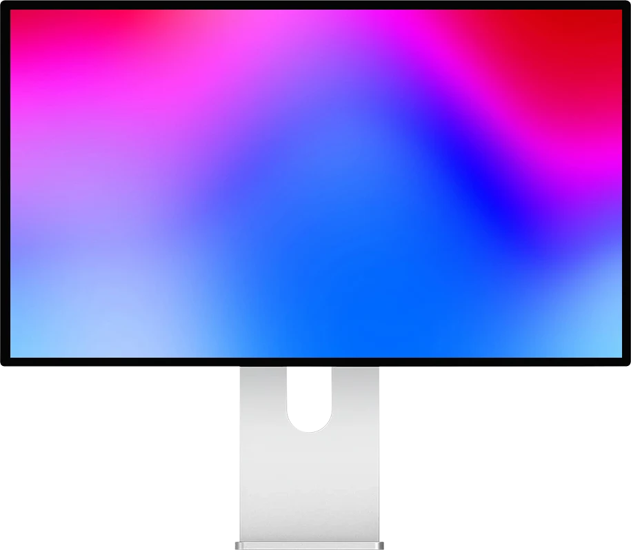 Kuycon P27Z priekis: 27 colių 5K monitorius (5120 × 2880, 218 PPI), 180 Hz 5K raiška arba 330 Hz QHD raiška, blizgus IPS ekranas, 600 nits, HDR 600