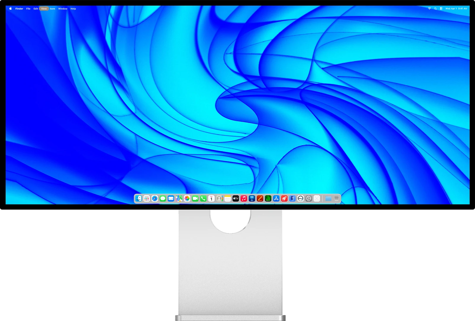 Kuycon W34KB 34-inch 5K2K 21:9 ultrawide display, front view on its stand | Kuycon